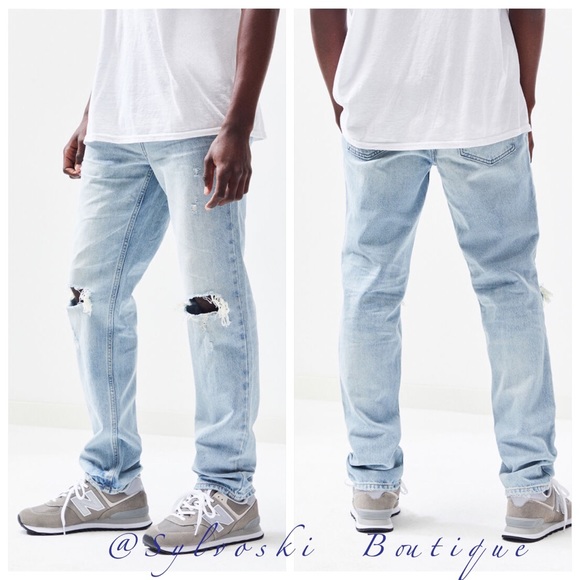 🔥 PacSun Light Destroy Slim Fit Jeans NWT - Picture 2 of 6